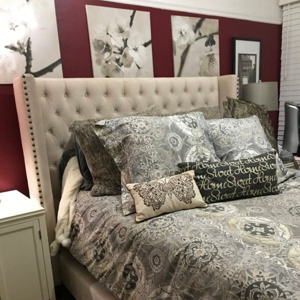 Pottery Barn Jacquelyn Medallion Organic Sateen Duvet KING Gray Beige